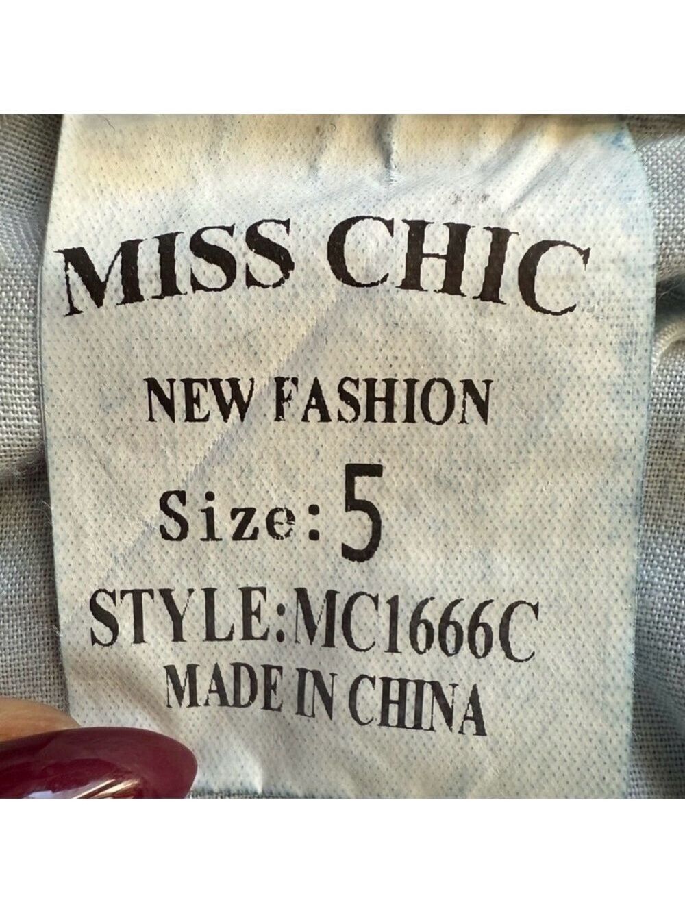 MISS CHIC Low Rise Bootcut Jeans Size 5 - Picture 6 of 13